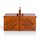 Prym 612551 Nähkasten aus dunklem Holz, L – Hochwertige Holzbox mit Ziehharmonika-System, ideal zur Aufbewahrung von Nähzubehör, Garnrollen, Nadeln & Zubehör, Größe: L: 45 cm x 28 cm x 23 cm, Farbe: Dunkles Holz