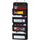 Simple Houseware Taschen-Organizer für die Tür-/Wandmontage mit 4 durchsichtigen Fenstern, Schwarz, Größe: 4 Taschen, Farbe: Grau