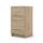 Vicco Nachttisch, Sonoma, 38 x 66 cm, geeignet für Boxspringbetten mit erhöhtem Rahmen, Größe: Einzel, Farbe: Sonoma