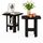 Furinno Simple Design Beistelltisch, Holz, Espresso, 50.8 x 50.8 x 49.78 cm, Größe: 2er Set, Farbe: Espresso