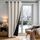 Deconovo Verdunklungsvorhänge mit ösen Gardinen Wohnzimmer Vorhänge Blickdicht Curtains Vorhang Verdunkelung, H214 x B140 cm (1er Pack), Leinen, 1er Set, Größe: H214 x B140 cm (1er Pack), Mustername:: Rückseite Schwarz, Farbe: Leinen
