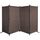 QUICK STAR Paravent 4 Teilig 165 x 220 cm Beigegrau - Garten & Balkon Sichtschutz Stellwand Innen & Aussen - Raumteiler Trennwand Faltbar Blickdicht & Wetterfest, Größe: 4 Teilig, Farbe: Beigegrau