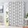 Melodieux Moroccan Fashion Thermo-isolierte Ösenvorhänge für Wohnzimmer, 254 x 244 cm, gebrochenes Weiss/Grau (1 Panel), Größe: H254 x B243.8 cm (1er Pack), Farbe: Grauweiß / Grau
