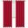 BGment Raumverdunkelungsvorhänge 213 cm lang – Ösen, wärmeisoliert, Fensterbehandlungsvorhänge für Schlafzimmer, 2 Paneele, 178 x 213 cm, Rot, Größe: 70W x 84L, Farbe: Rot