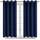 BGment Verdunkelungsvorhänge für Wohnzimmer – Thermoisolierte Vorhänge für Schlafzimmer, Set mit 2 Paneelen (132 x 114 cm, Marineblau), Größe: H114.3 x B132.1 cm (2er Pack), Farbe: Marineblau