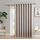 LinenZone Damast-Vorhang, extra breit, als Terrasse, Raumteiler oder Hintertürvorhänge, Beige (Evelyn 102 x 96 cm, Elfenbein), Größe: H243.8 x B259.1 cm (1er Pack), Farbe: Elfenbeinfarben/Beige