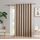 LINENZONE Damast-Vorhang, extra breit, als Vorhänge für Terrassentüren oder Raumteiler (Evelyn 102 x 96 cm, Taupe), Größe: 102"W x 96"L (Pack of 1), Farbe: Taupe