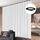 hoeflife Raumteiler, Verdunkelungsvorhänge, Schiene, Deckenmontage, Deckenschiene für Vorhang, Wohnzimmer, Schlafzimmer, Trennwände, Vorhänge, 1 Paneel B 100 x H 108 cm, weisser Vorhang und schwarze, Größe: H274.3 x B254 cm (1er Pack), Farbe: Vorhang/Schiene, Weiß