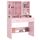 Airfish Schminktisch mit LED Beleuchtung Spiegel, Verstellbar Helligkeitsgeregeltem, Frisiertisch mit 2 Schubladen, Verstellbaren Regalen, Schmuckablage, Modernem Stil (Rosa), Farbe: Rosa Schminktisch+hocker