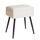 Aibiju Teddyfellimitat Hocker mit Stauraum, Rechteckiger Fussstützenstuhl Ottoman,Schminktischsitz, Kleiner Beistelltisch für Schminkzimmer, Schlafzimmer, Weiss YD-SMS137W, Größe: 40T x 30B x 46H cm, Farbe: Weiß