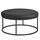 SONGMICS Home LUIZ Kollektion - Couchtisch rund, Wohnzimmertisch, Oberteil wendbar, Beistelltisch, Sitzhocker, Stahlrahmen bis 300 kg belastbar, für Wohnzimmer, tintenschwarz LOM078B01, Stil: Minimalistisch, Farbe: tintenschwarz