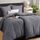 Utopia Bedding Bettwäsche 135x200 4teilig - Mikrofaser 2 Bettbezug 135x200 cm + 2 Kissenbezüge 80x80 cm - Grau, Größe: 4Teilig 135x200cm + 2 x Kissenbezuge 80x80cm, Farbe: Grau