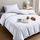 Utopia Bedding Bettwäsche 135x200 Set - Mikrofaser Bettbezug 135x200 cm + 1 Kissenbezug 50x75 cm - Weiss, Größe: Einzelbett, Farbe: Weiß