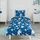 Bloomsbury Mill - Kinderbettwäsche 120 x 150cm Weltraum, Astronaut & Raketen für Kinder - Baby Bettwäsche Mädchen und Jungen – Blau Wendebettwäsche und Kissenbezug-Set für Kleinkinder & Babybetten, Größe: 120cm x 150cm, Farbe: Weltraum