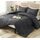 Utopia Bedding Queen-Size-Bettdecken-Set mit 2 Kissenbezügen, Bettwäsche-Set, Daunen-Alternative, graue Steppdecke, weich und bequem, maschinenwaschbar, Größe: Queen (Pack of 1), Farbe: Grau