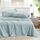Comfort Spaces Bettlaken aus 100% Baumwolle, für King-Size-Bett, atmungsaktive und weiche Baumwolle, natürlich kühle Baumwolle, mit 35,6 cm elastischer Tasche, passend für Matratzen bis zu 40,6 cm, Größe: King, Farbe: Hell, blau