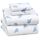 RUVANTI 100% Baumwolle, 4-teiliges Flanell-Bettlaken für King-Size-Bett, Tiefe Tasche, warm, super weich, atmungsaktiv, feuchtigkeitsableitend, Spannbetttuch, 2 Kissenbezüge – ganz grau, Größe: King, Farbe: Komplett Grau