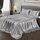 Vonty Satin-Bettlaken für Doppelbett, seidig weiches Satin, silbergrau, 1 Spannbetttuch mit tiefer Tasche, 1 Bettlaken + 1 Kissenbezug, Größe: Twin, Farbe: Silbergrau