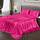 Vonty Satin-Bettwäsche-Set Queen-Size Hot Pink, 4-teilig, Größe: Königin, Farbe: Hot Pink