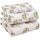 RUVANTI Bettlaken-Set aus 100% Baumwolle, atmungsaktive Perkal-Webart, 40,6 cm Tiefe Taschen, Hotelstandard, angenehm kühl, langlebig, Blumendesign, Einzelbett, 3-teilig, Blumenfreude, Größe: Mellizo, Farbe: Florales Glück