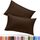 Utopia Bedding Queen-Kissenbezüge – 2er-Pack – Hotelverschluss – weicher, gebürsteter Mikrofaserstoff – schrumpf- und farbecht, Kissenbezüge 20 X 30 Inches (Queen, Braun), Größe: Queen (Pack of 2), Farbe: Braun