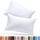 Utopia Bedding Standard-Kissenbezüge – 2er-Pack – Hotelverschluss – weicher, gebürsteter Mikrofaserstoff – schrumpf- und farbecht, Kissenbezüge 20 X 26 Inches (Standard, Weiss), Größe: Standard (Pack of 2), Farbe: Weiß