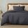 Utopia Bettwäsche-Set – 2-teiliges Mikrofaser-Set – Beinhaltet 1 Bettbezug 140 x 200 cm mit sicherem Reissverschluss und 1 Kissenbezug 65 x 65 cm mit Hotelverschluss (Grau), Größe: 140 x 200 cm + 1 x Kissenbezug 65 x 65 cm, Farbe: Grau