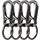 KMKANPO 4 Stück karabinerhaken klein,karabinerhaken schlüsselanhänger,schlüssel karabiner,Carabiner Schlüsselanhänger,Schlüsselring mit Karabiner,für Schlüssel, Rucksäcke und Charms,Autoschlüssel, Farbe: 4 Stück