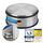 Designer Türstopper aus Edelstahl Gummi Türpuffer Türhalter Stopper 1,2kg (Silber 11x6cm, 1 Stück), Größe: 1 Stück, Farbe: Silber 11x6cm