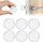 Vicloon Türstopper, 6 Stück Dezente Türpuffer Transparent, 40 * 8mm Silicone Türstopper Wand, Selbstklebend Transparent​ Runde für Türklinkenpuffer, Schützende Tür Stossstange Wand Schalldämpfer, Farbe: 6 Stück
