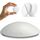 Bumms Türstopper für Boden und Wand Weiss selbstklebend ohne bohren [4 Stück] - Ø 60 mm - Wandpuffer für Wandschutz aus Gummi - Türpuffer für Türanschlag, Türgriffschutz bei Wänden, Anzahl: 4, Farbe: Weiß