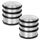 HRB Türstopper Edelstahl hoch massiv 2 Stück - Schwerer Türstopper Boden mit modernen Design, Door Stopper versehen mit Gummiring zum Schutz der Türen (Silber), Stückzahl: 2, Farbe: Silber