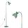 Amdelne Stehlampe Wohnzimmer Giraffe Waldgrün, Schwenkbare Stehleuchte E27 Fassung max. 60W, Höhe 159cm, Moderne Metall Standleuchte Leselampe für Sofa Schlafzimmer Arbeitszimmer, ohne Leuchtmittel, Farbe: Grün