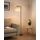 EDISHINE Stehlampe Wohnzimmer 160cm, Bogenlampe Modern mit Beigen Verstellem Leinen-Lampenschirm, LED E27 Glühbirne inklusive, Schwarz Leselampe Stehleuchte für Schlafzimmer, Kinderzimmer, Farbe: gold