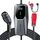 VDLPOWEREU Mobile Wallbox 11kW Typ 2 Ladekabel 6-16A | 5m Mobile Ladestation mit Adapter, 3-phasig CEE EV Ladegerät Einstellbarer Strom und Einstellung Startzeit für Allen Elektrofahrzeugen EV PHEV, Größe: 5M+A, Farbe: EC31-11KW