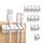 SYNCWIRE Kabel-Clips, Kabel-Organizer, Kabel-Management, selbstklebendes USB-Kabelhalter-System zum Organisieren von Kabeln, ideal für Zuhause, Büro, Auto, Nachttisch, Schreibtischzubehör, 5 Stück, Farbe: Weiß