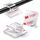 KGROTE 100 Stück Kabelhalter, Kabelführung Organizer Kabelclips Selbstklebend Outdoor Kabelklemmen, Kabel Haken Draht Halter für Kabelmanagement - Kabelbefestigung Lichterkette (Transparent, Mittel), Größe: Mittel, Farbe: Transparent