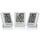 Bresser 3er Set Thermometer Hygrometer - Digitales Raumthermometer für Kontrolle Innenraum Luftfeuchtigkeit, Kühlschrankgeeignet, Wandmontage und Magnet, Schimmelvorbeugung - Indikator Smiley, Weiss, Größe: 3er-Set, Farbe: Weiß