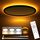 slochi LED Deckenleuchte, 48CM 36W 3600LM Deckenlampe Flach Dimmbar mit Fernbedienung, 1800K Nachtlicht Warm, 3000K-6500K Schlafzimmer Lampe für Schlafzimme Wohnzimmer Kinderzimmer Rund, Schwarz, Größe: 48CM, Farbe: Schwarz-1800k