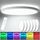 Oraymin 6PCS LED Deckenleuchte Dimmbar mit Fernbedienung Ø30CM, 24W 3300LM Deckenlampe RGB Farbwechsel Rund, 3000K-6500K Lampe Deckenbeleuchtung für Schlafzimmer Küche Wohnzimmer Korridor Balkon, Größe: 30cm, Stückzahl: 8, Farbe: Weiß