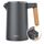 Arendo - Wasserkocher Edelstahl mit Temperatureinstellung - 45°C-100°C - 1.5 Liter - Doppelwand - BPA frei - Warmhaltefunktion - Teekocher mit Temperaturanzeige - Griff Cool Touch - Schwarz Cool Grey, Farbe: A: Heller Griff