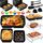Heissluftfritteuse Zubehör für Ninja Foodi Flexdrawer AF500EU 10,4L, Faltbar Silikonform Heissluftfritteuse Zubehör Set, Wiederverwendba Silikon Einsätz für Ninja AF500EU Airfryer Zubehör, Größe: Af500eu(Faltbar), Farbe: Heißluftfritteuse Zubehör Set