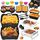 Ninja Heissluftfritteuse Zubehör - Airfryer Zubehör für Ninja Foodi Max Dual Zone AF400EU AF451EU 9,5L, Silikonform Heissluftfritteuse für Russell Hobbs 2 Kammern 9L, Größe: Af400eu, Farbe: Silikonform Set