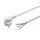 Meister Schutzkontakt-Zuleitung - 5 Meter - weiss - Kunststoffleitung H05VV-F3G1,5 - 3 Adern - IP20 / Anschlussleitung mit Schuko-Stecker / Anschlusskabel / Installationsmaterial / 7434540, Größe: 5 m (Model 2.0) (1 Stück), Farbe: Weiß