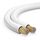 MANAX® 10m Zwillingslitze 2x 0,75mm² weiss Kabel 2-adrig (10m 0,75mm² - 1 Ring, weiss), Größe: 10m 0,75mm² - 1 Ring, Farbe: Weiß
