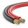 MANAX® 50m Zwillingslitze 2x 0,75mm² rot/schwarz Kabel 2-adrig (50m 0,75mm² - 1 Ring, rot/schwarz), Größe: 50m 0,75mm² - 1 Ring, Farbe: Rot / Schwarz
