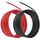 QWORK® 12AWG 3,3 mm² Silikon Elektronik Kabel - 3 m Schwarz 3 m Rot 12 Gauge 680 Litzen verzinnten Kupferadern - Flexibel, Weich, Niedrige Impedanz, Größe: 12 awg, Farbe: 3m+3m