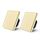 BSEED Touch Lichtschalter aus Glas, Modern Schalter Unterputz, Wandschalter mit LED Hinterlicht (Kein Neutralleiter erforderlich), KEIN WLAN, 86mm 1 Fach 2 Wege Gold, 2 Pack, Größe: 1 Fach 2 Weg-2 Pack, Farbe: Gold