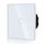 BSEED Touch Lichtschalter aus Glas, Modern Schalter Unterputz, Wandschalter mit LED Hinterlicht (Kein Neutralleiter erforderlich), KEIN WLAN, 86mm 1 Fach 2 Wege Weiss, Größe: 1 Fach 2 Weg, Farbe: Weiß