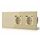 BSEED Touch Lichtschalter 3 Fach 2 Wege mit Doppelt USB C Steckdose aus Glas, Modern Steckdosen Wandschalter Unterputz (Kein Neutralleiter erforderlich), Kein WLAN, 228mm Gold, Größe: 3 Fach 2 Wege mit 2 USB C Steckdose, Farbe: Gold